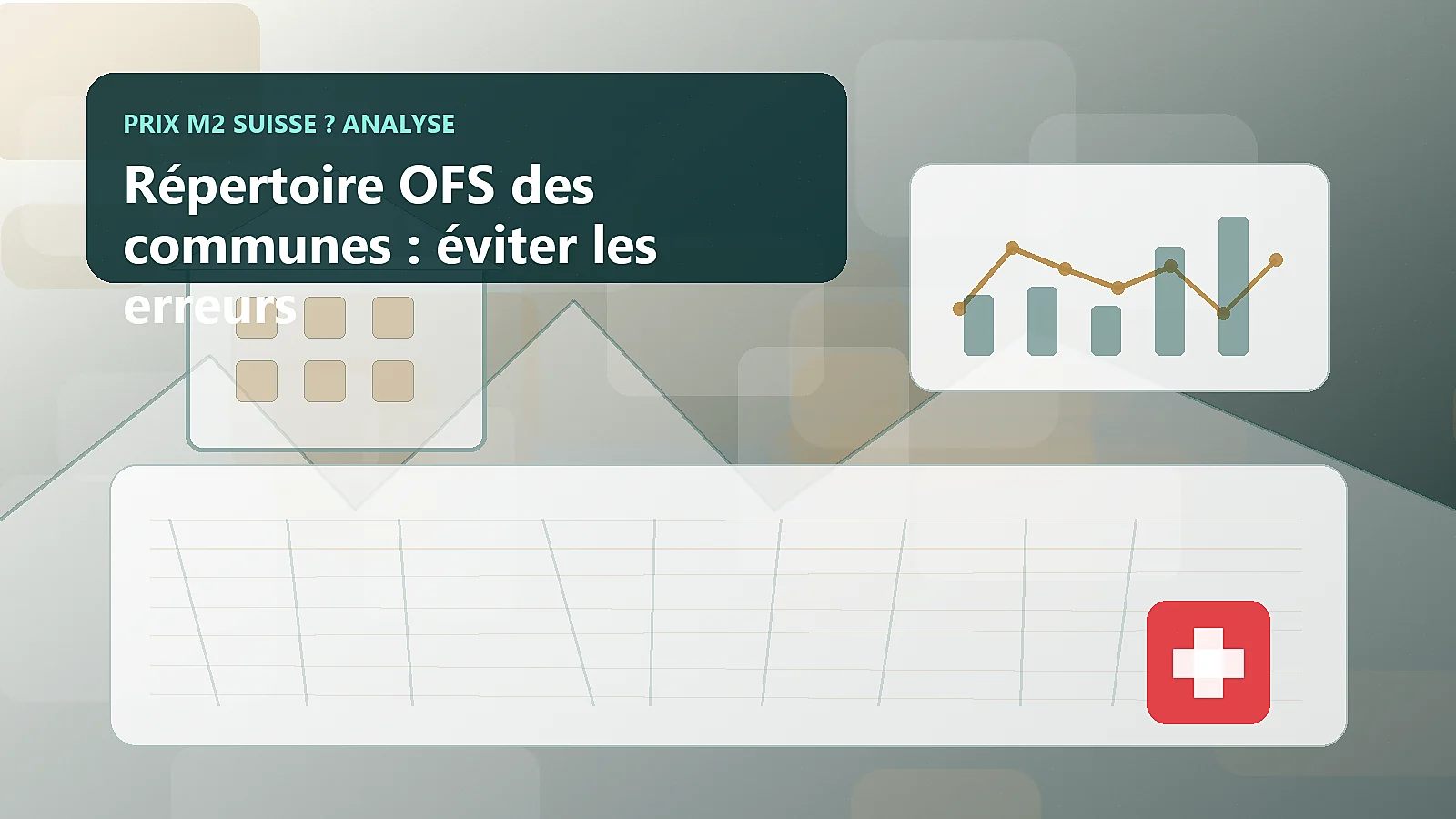 Répertoire OFS des communes : éviter les erreurs
