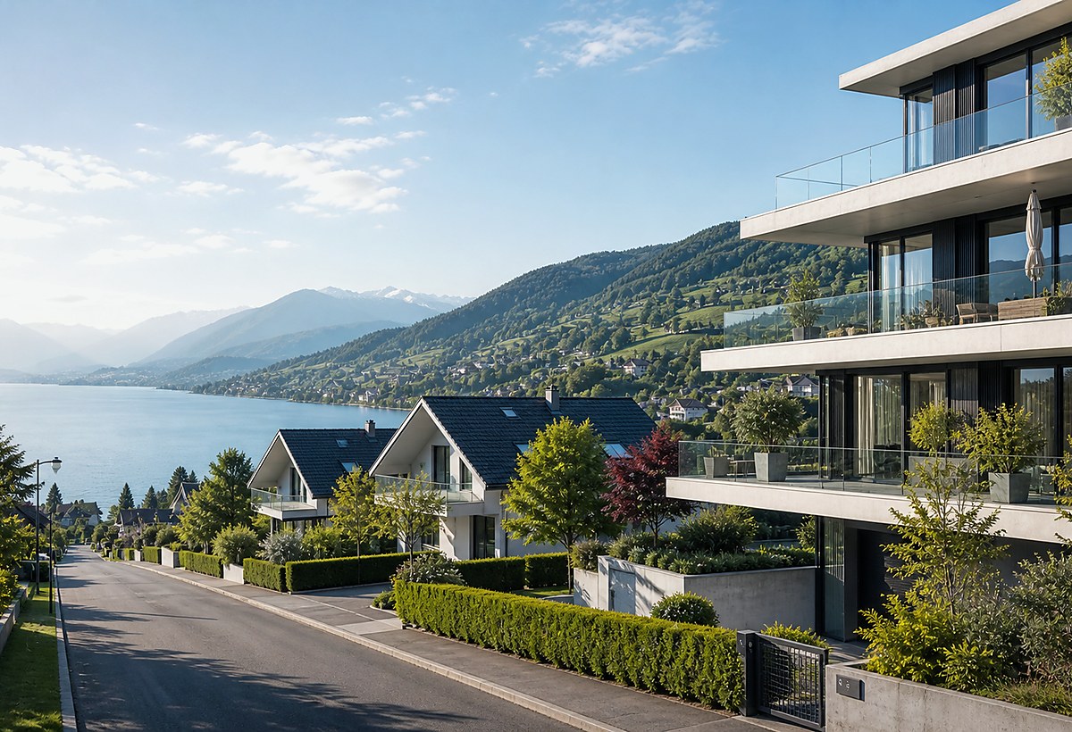 Visuel immobilier premium du canton Fribourg