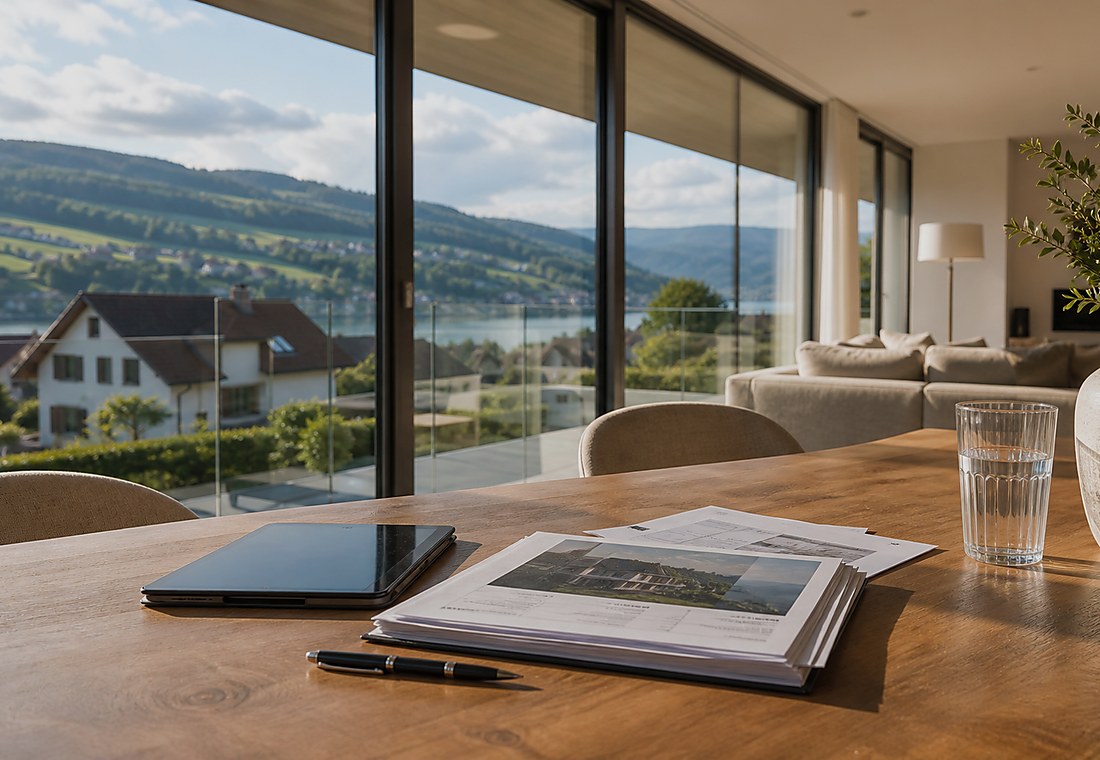 Visuel immobilier premium local pour Genève