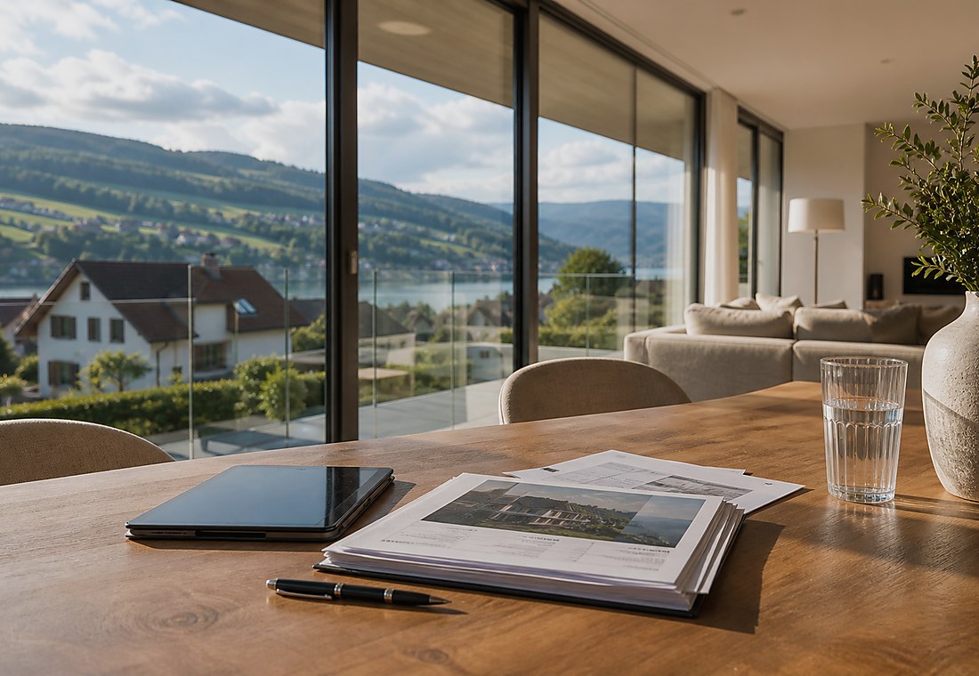 Visuel immobilier premium local pour Sion